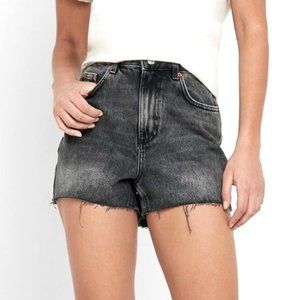 TopShop Raw Hem MOM Jean Shorts